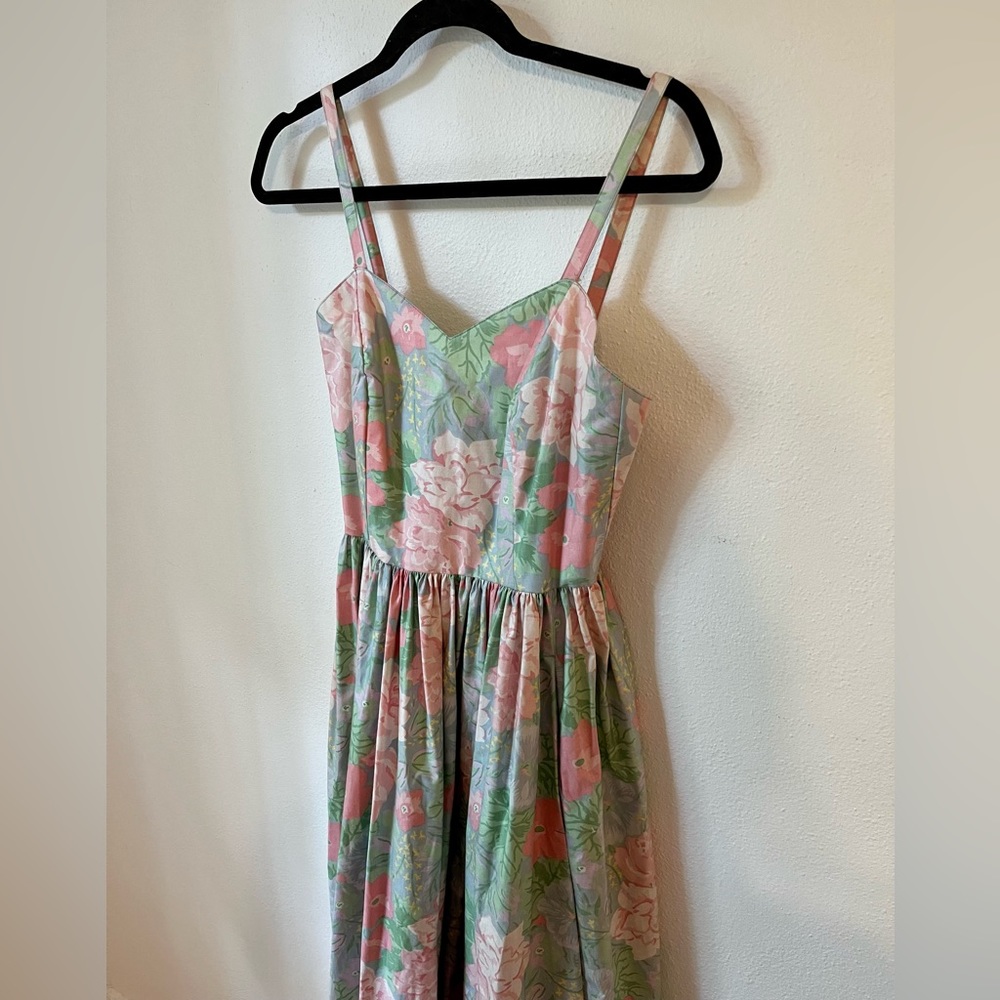 Vintage Laura Ashley Floral Dress Size 10